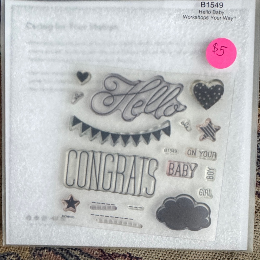 Workshops Your Way Home Design Stamps - Black and Gray